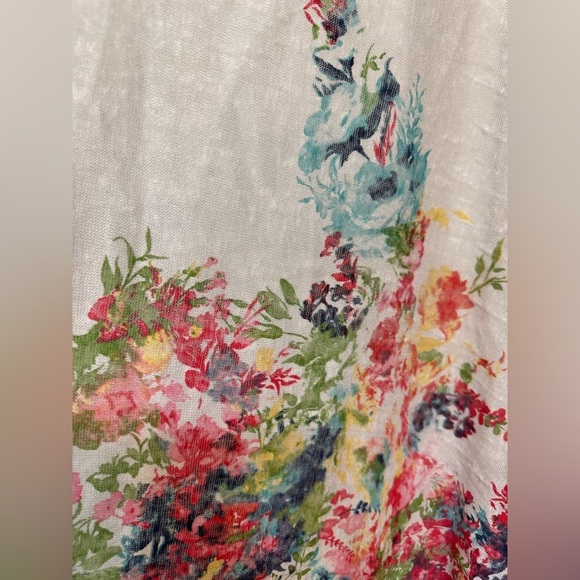 Elena Baldi Cream Floral Open Front Kimono Cardigan NWT - Picture 4 of 7